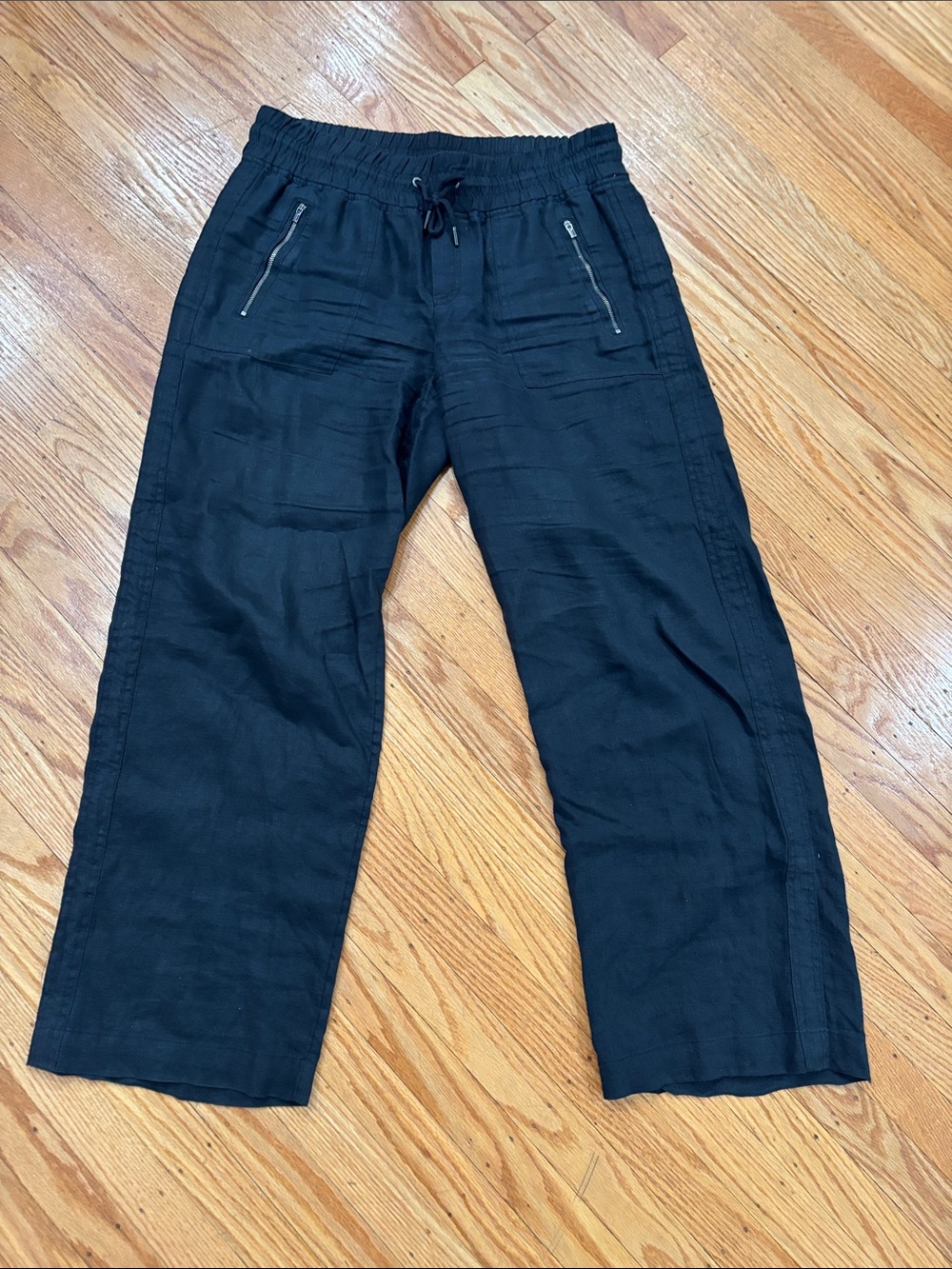 Athleta Black Men's Relaxed Drawstring Joggers with Zip Pockets